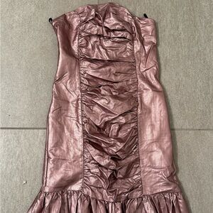Forever 21 Metallic Ruched Dress